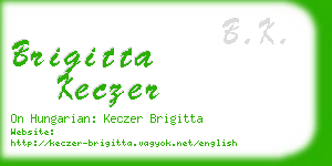 brigitta keczer business card